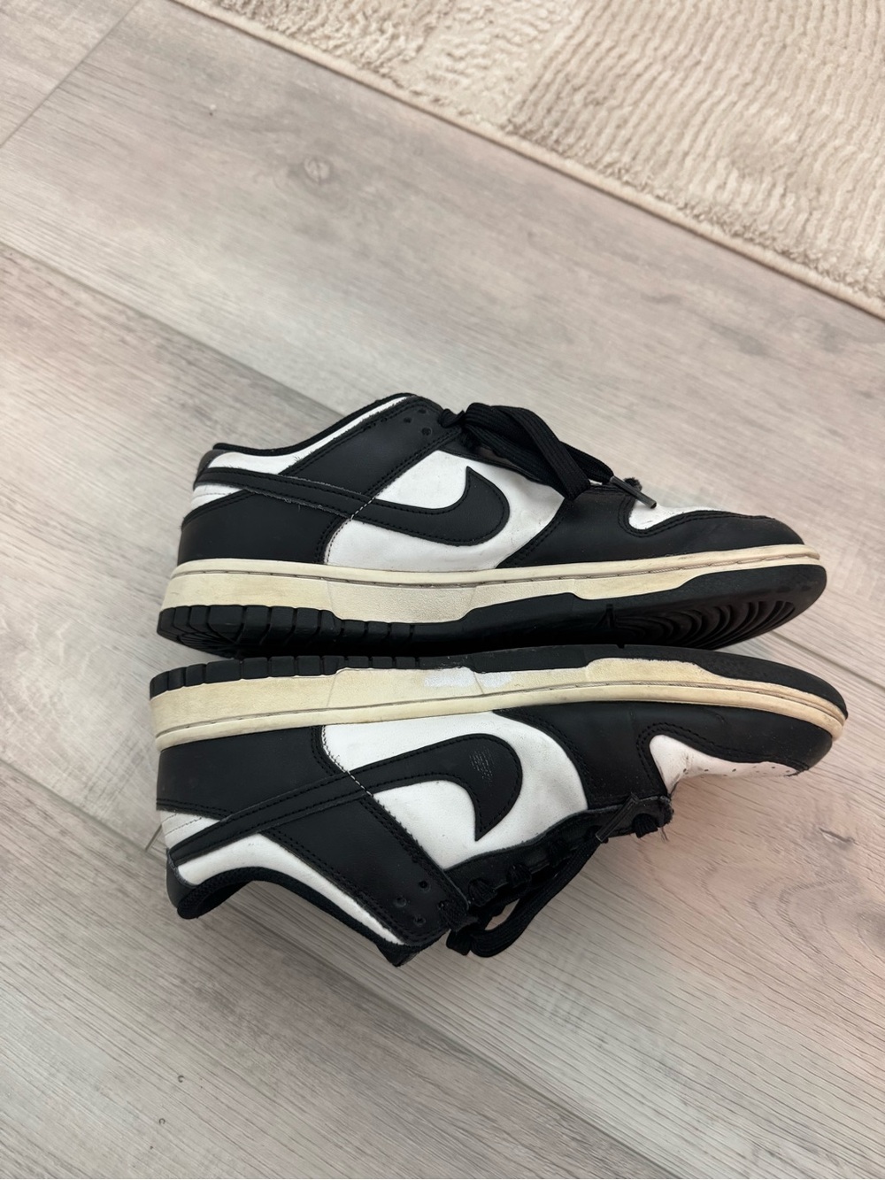Nike Black and White Low-Top Sneakers
